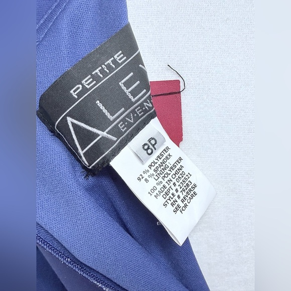 Alex Evenings Petite Blue Women's Dress - Picture 9 of 10